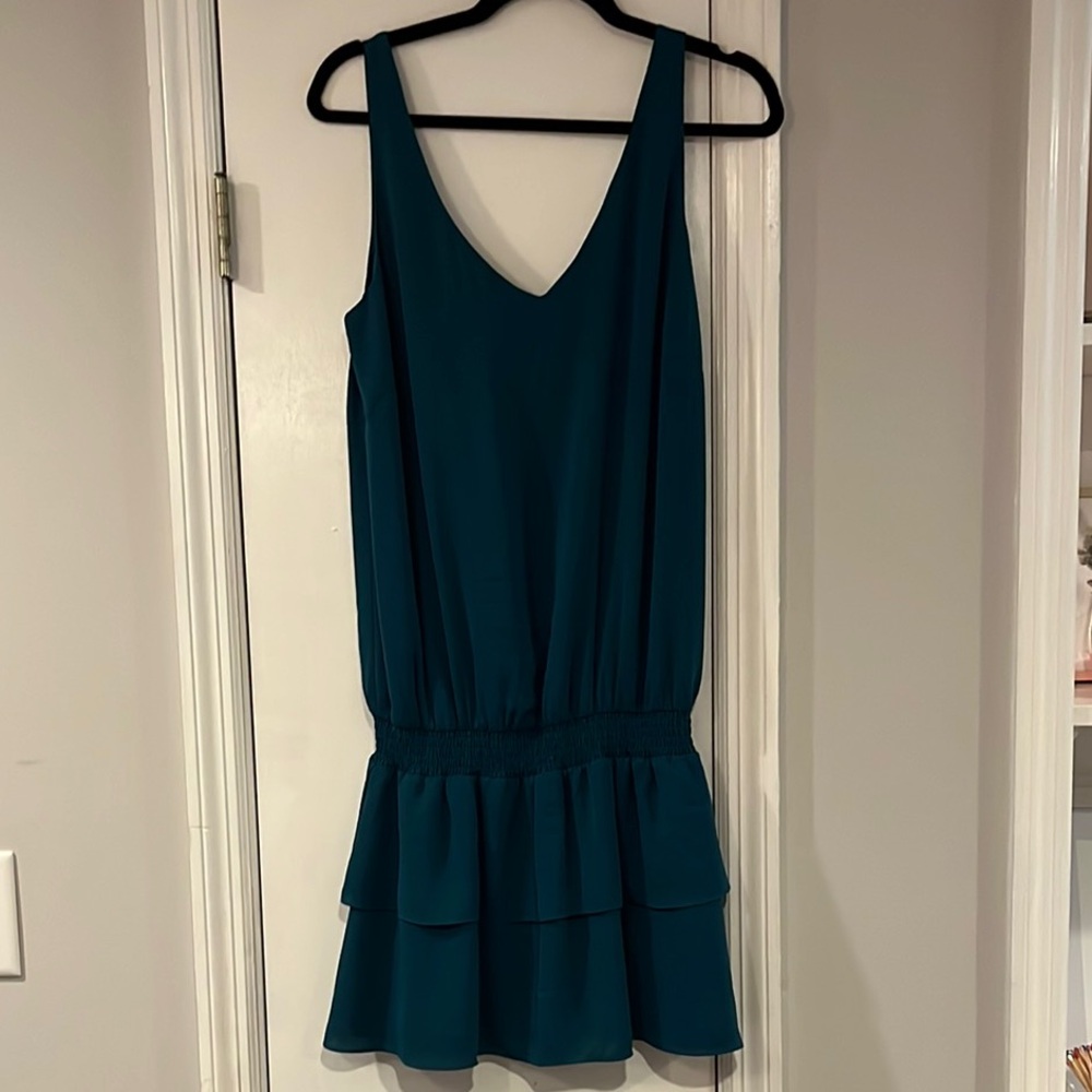 Amanda Uprichard Emerald Peplum Mini Dress | size: M